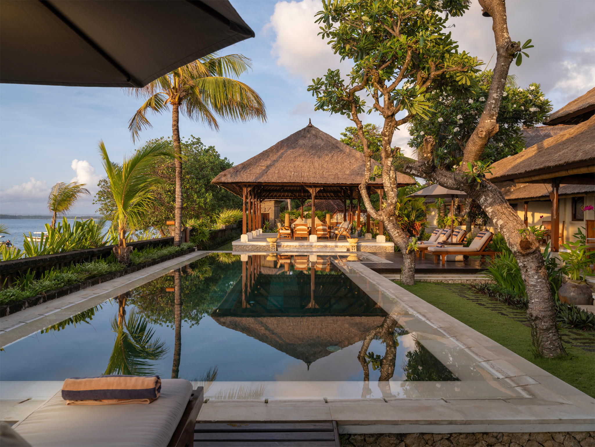 Villa Cemara - Private pool at sunset<br /> - Villa Cemara, Sanur, Bali